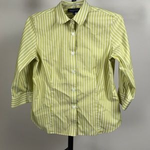 Jones New York Signature 3/4 sleeve blouse SZ L/G